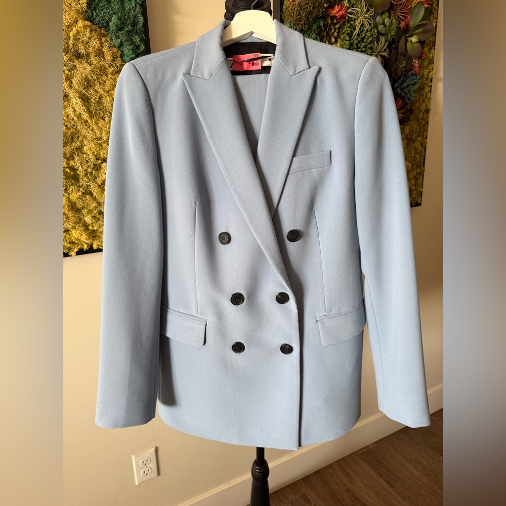 Zara Sky Blue Blazer